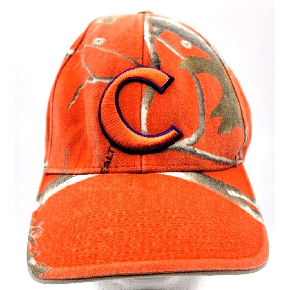 CLEMSON TIGERS HAT CAP COLLEGE REAL TREE OUTDOOR CAP MENS ONE SIZE